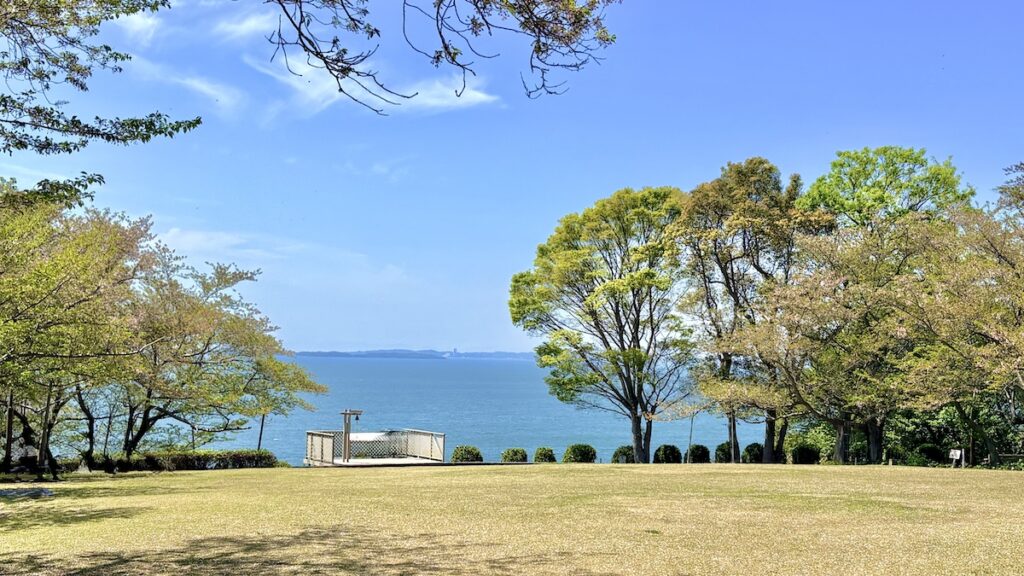 西浦園地から見た三河湾の絶景
