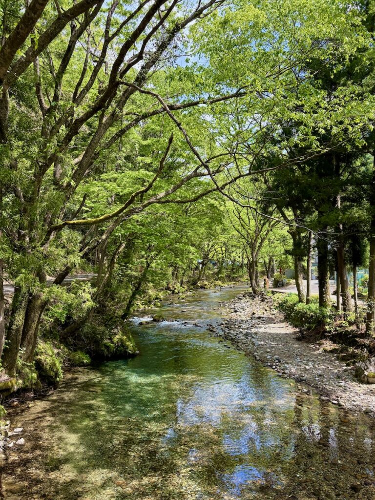 岐阜県 円原の伏流水