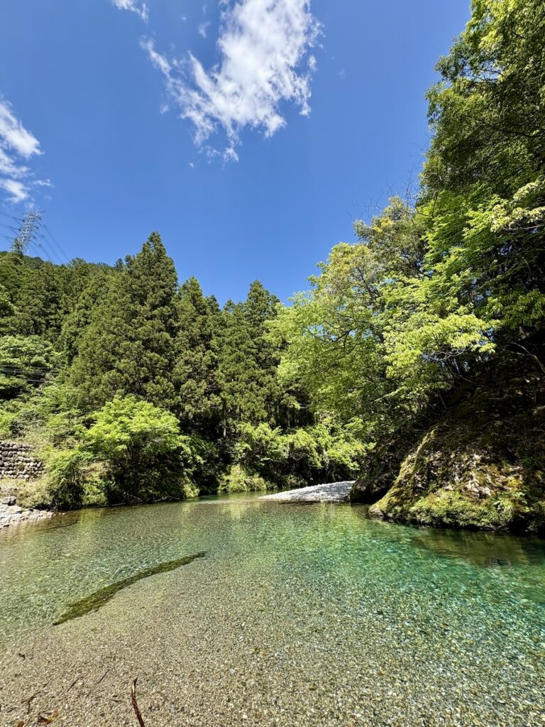 岐阜県 円原の伏流水