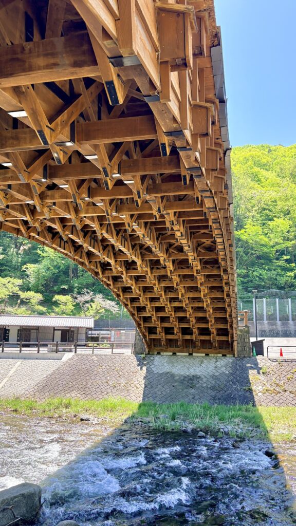 木曽大橋 犬連れ フラットコーテッドレトリバー 奈良井宿