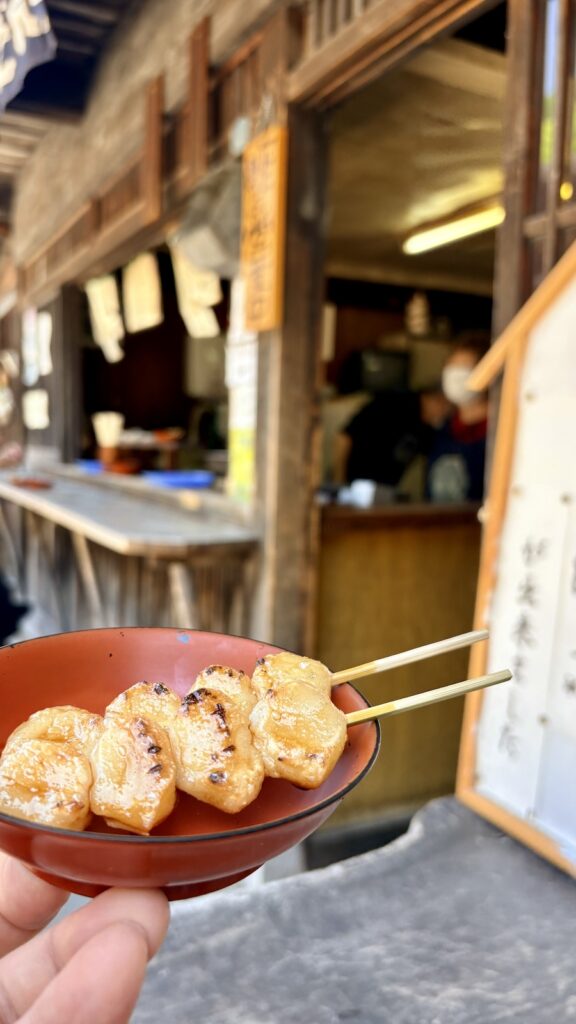 奈良井宿 五平餅 ご当地グルメ 木曽